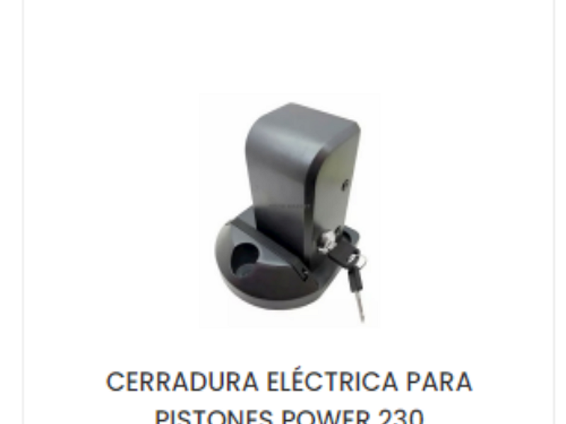 CERRADURA ELÉCTRICA CDMX