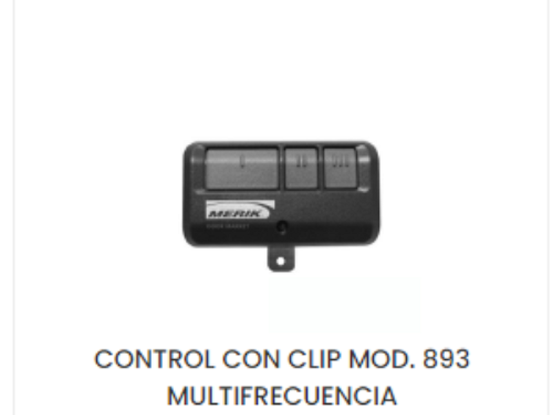 CONTROL CON CLIP CDMX