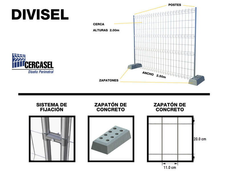Cerca Móvil Divisel Jalisco Mexico 