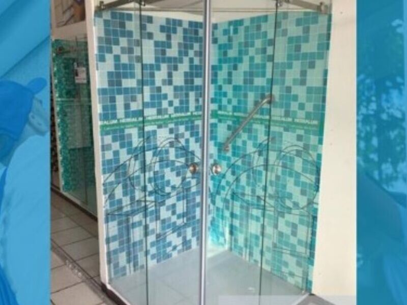 Cancel de baño Bacalar en Heralum, Hermosillo.