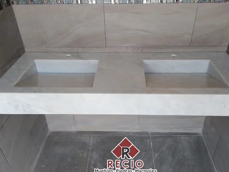 Lavabo Doble Muebles y Mármoles Recio Torreon