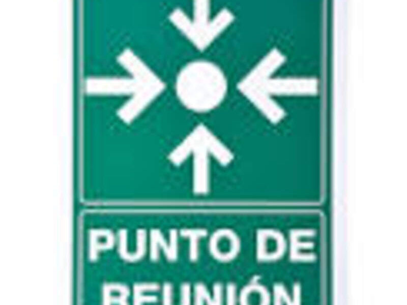 Señal de punto de reunión en Tlaquepaque