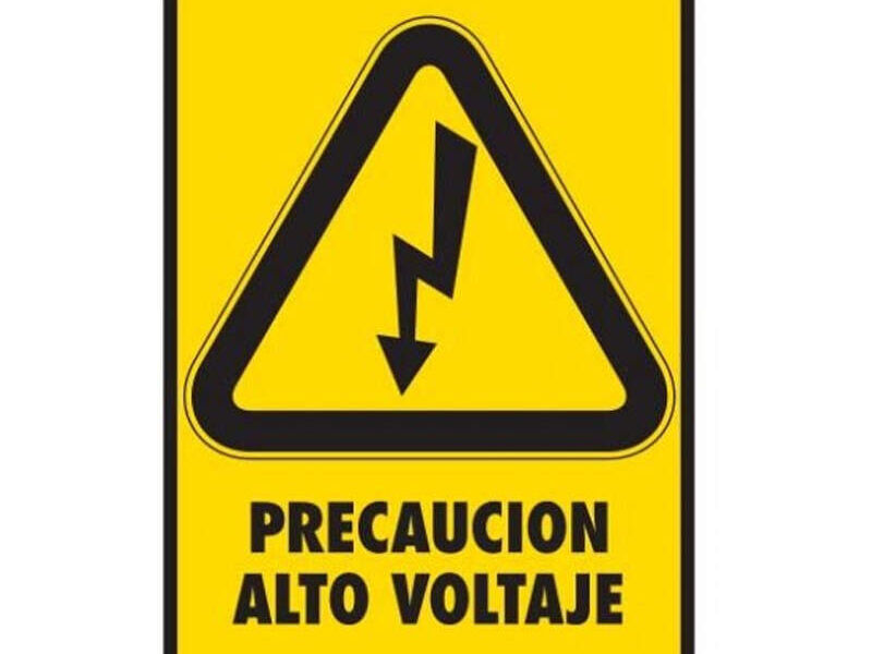 Señal de precaución en Tlaquepaque
