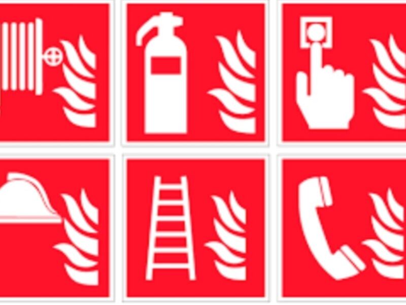 Señalética sobre incendios en Mérida