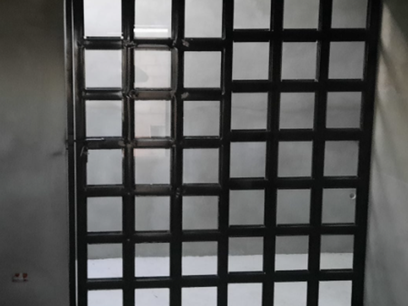 Puerta en Aluminio negro en Oaxaca