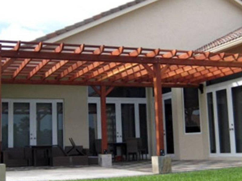Pérgola Madera exteriores