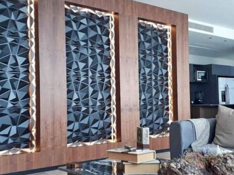 panel 3d cuarzo black