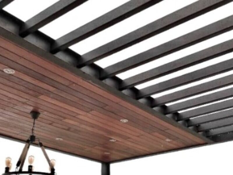 Pérgola mixta para jardín Monterrey