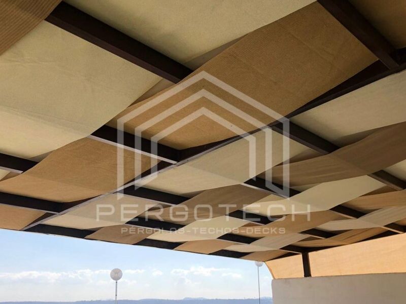 Pérgola con cobertura de lona Querétaro 