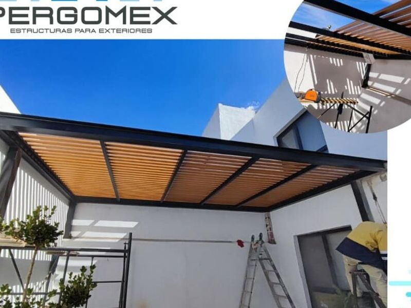 Pérgola de aluminio Querétaro 