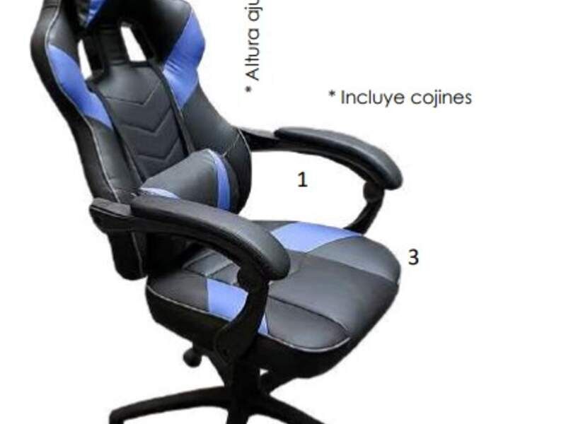 Silla gamer azul BEK Cuernavaca