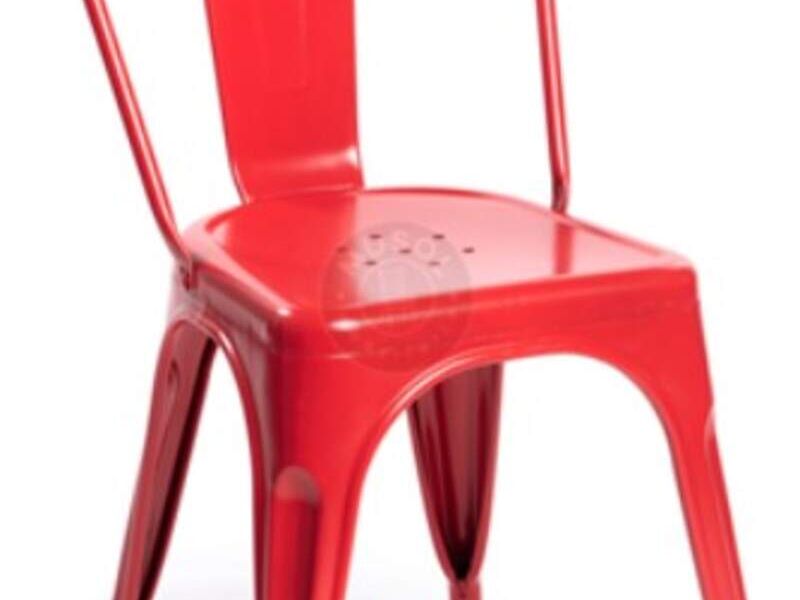 Silla tubular roja Musol Zapopan
