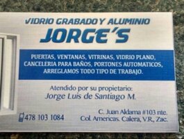 Vidrios y aluminios Jorges