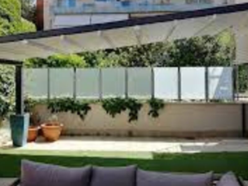 Pérgola con toldo CDMX 