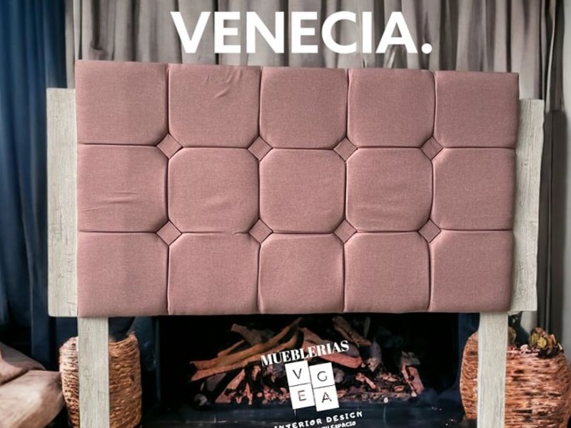 Cabecera Queen Venecia Rosa