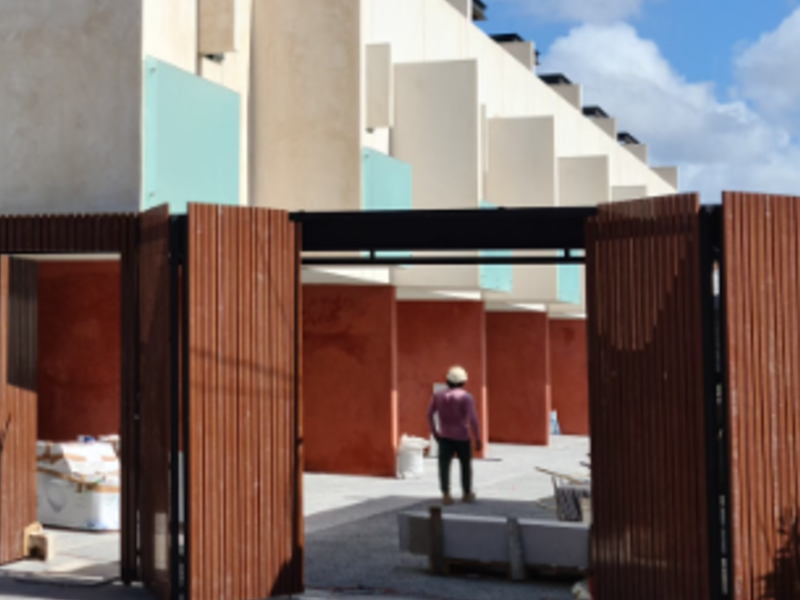 Porton de madera en Merida