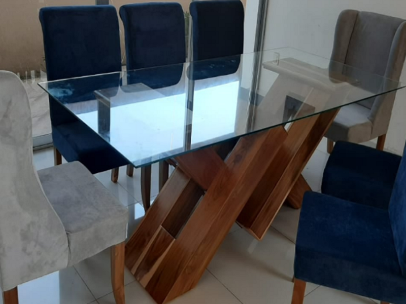  Mesa de comedor con 8 sillas Tabasco