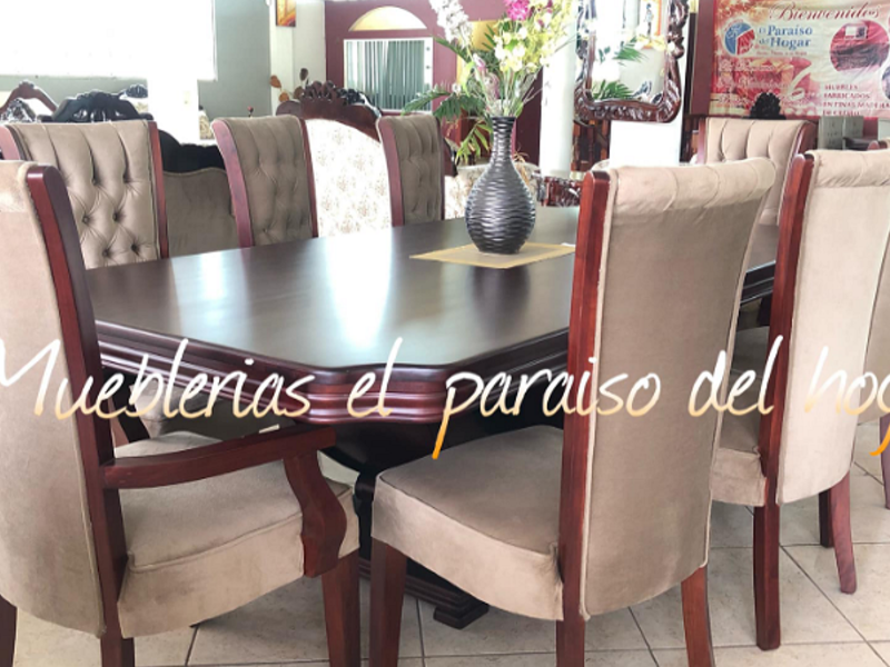 Juego de comedor con 8 sillas Veracruz