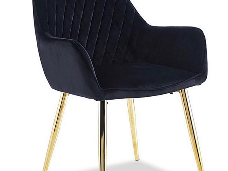 Sillón azul y dorado Culiacán