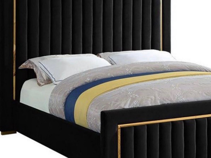 Cama satinada en color negro Culiacán