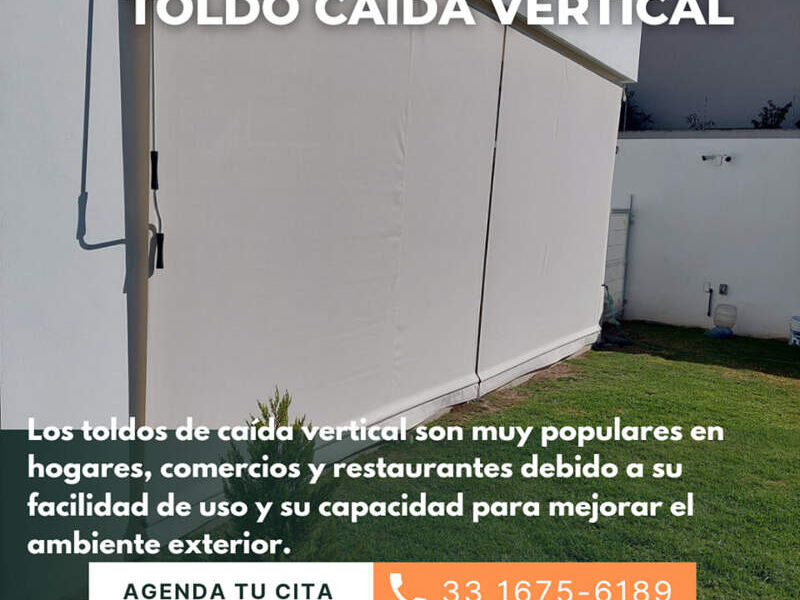 Toldo caida vertical Guadalajara 