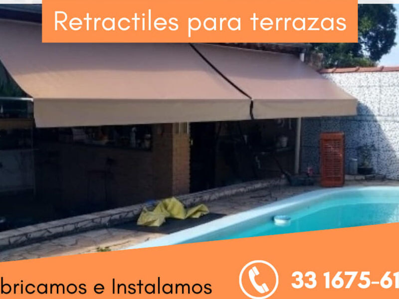 Toldo retráctil para terraza Guadalajara