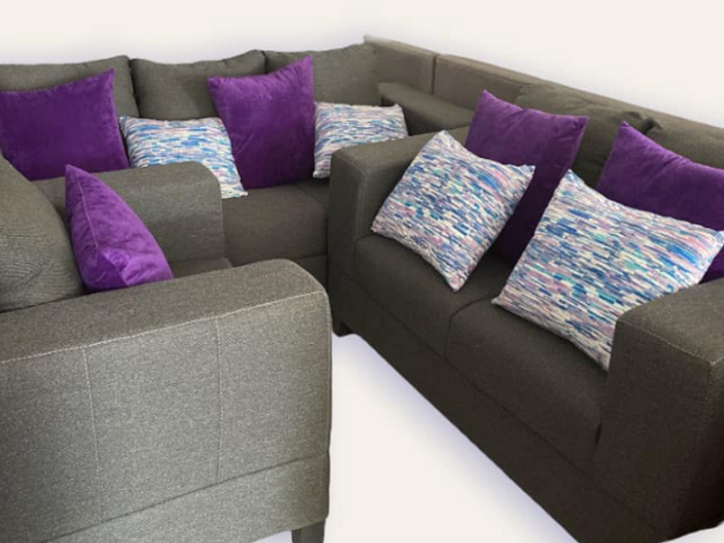 Juego de muebles color gris Villaflores
