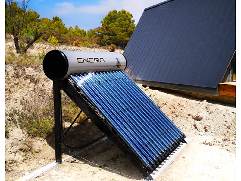 Calentador de agua con energía solar, México