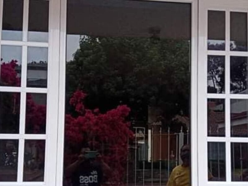 VENTANA BLANCA DE ALUMINIO EN DF