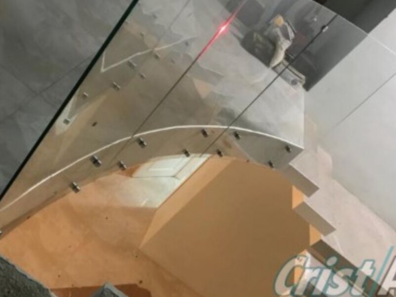 Barandal en vidrio templado en Puebla 