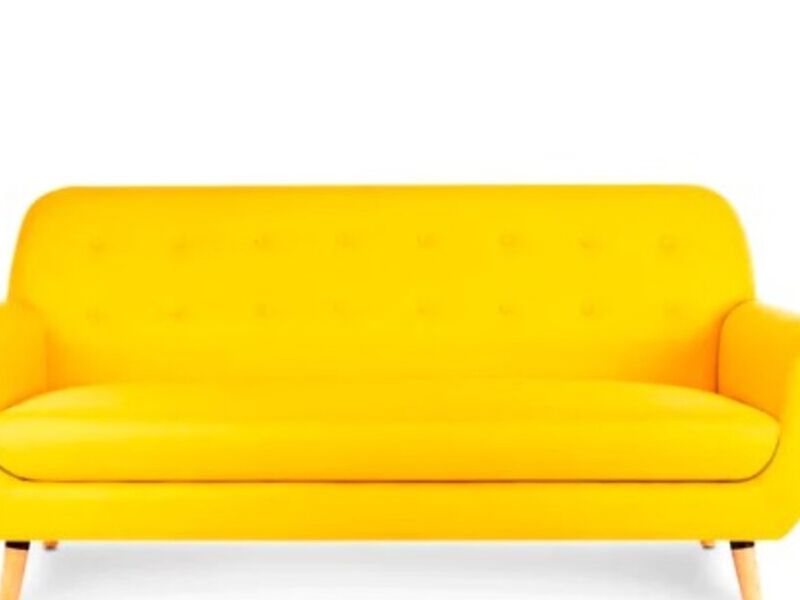 Sillón amarillo 3 plaza Juárez 