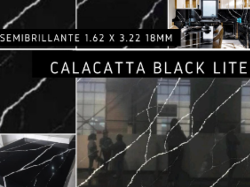 Cuarzo calacatta black lite Monterrey