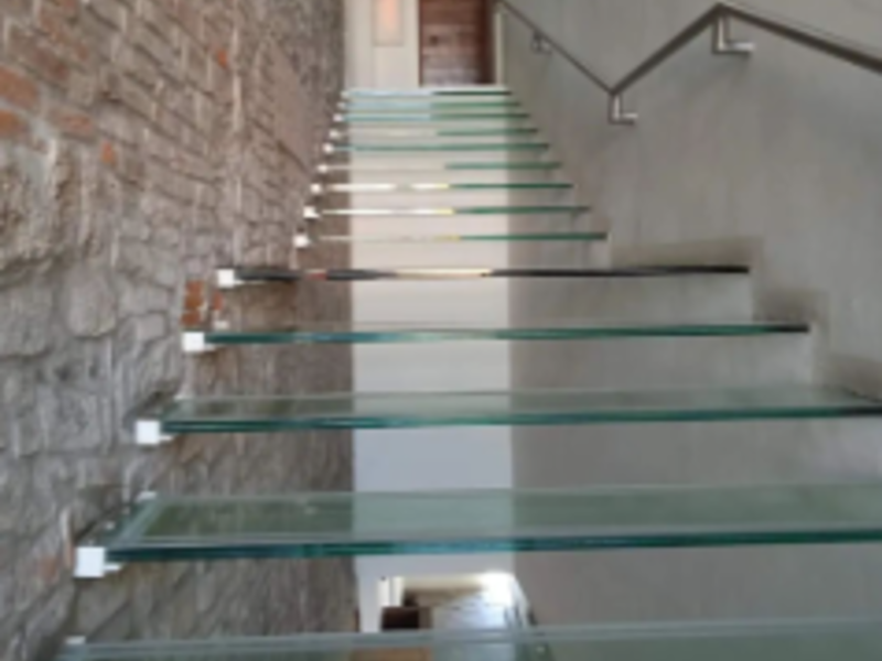 Escaleras de vidrio templado CDMX 