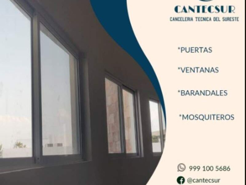 Ventanas de aluminio 01 en Merida