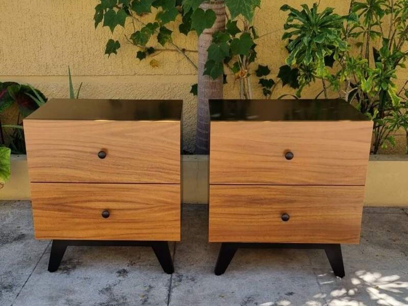 Veladores de 2 cajones 