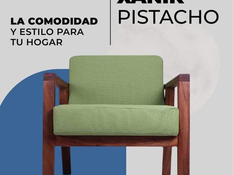 Silla Xanik pistacho CDMX