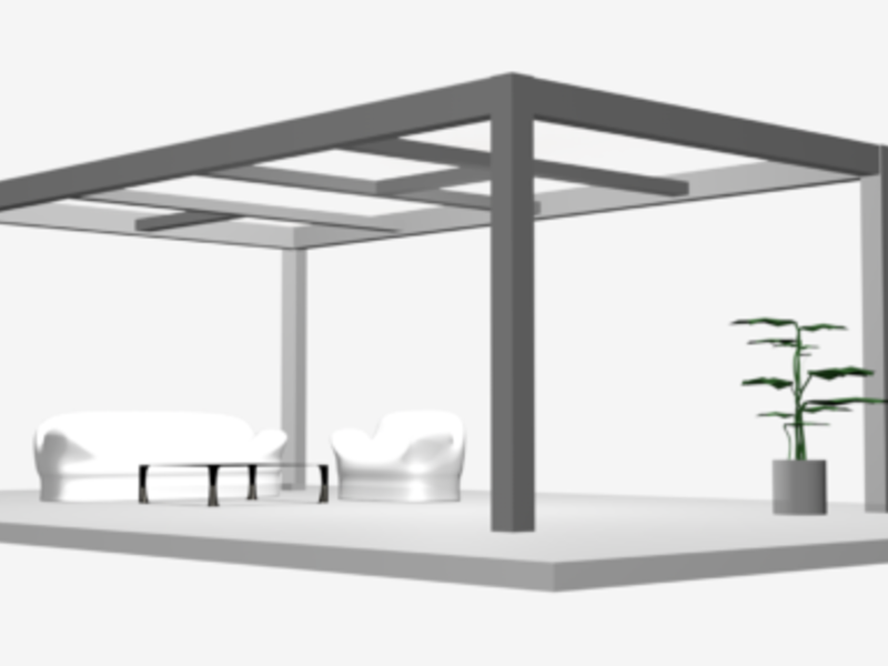 Pérgola de acero Azcapotzalco