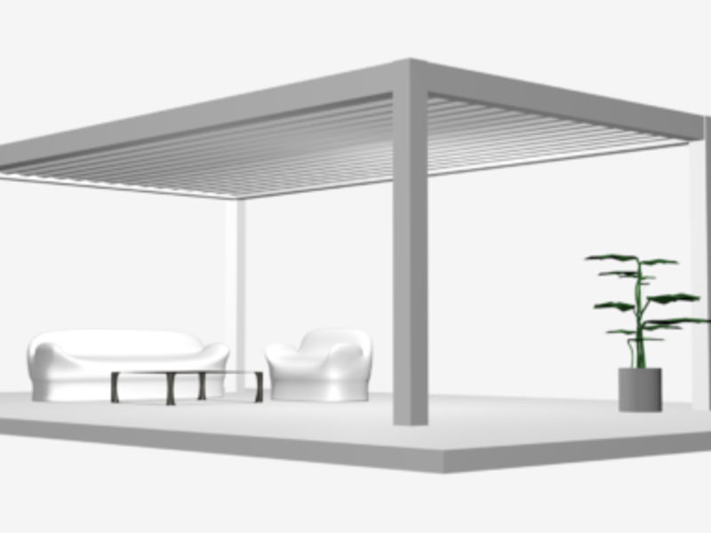 Pérgola de aluminio Azcapotzalco 