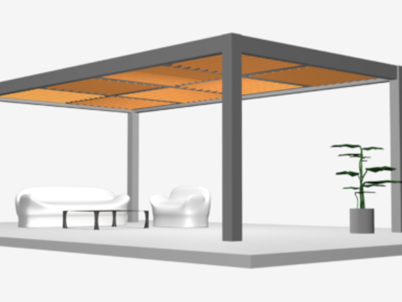 Pérgola híbrida Azcapotzalco 