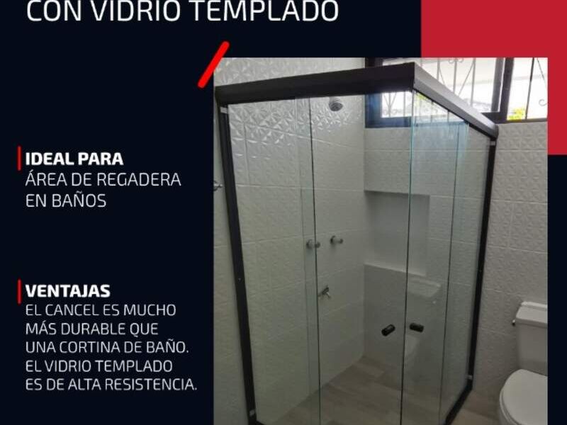 Cancel de baño escuadra en Merida