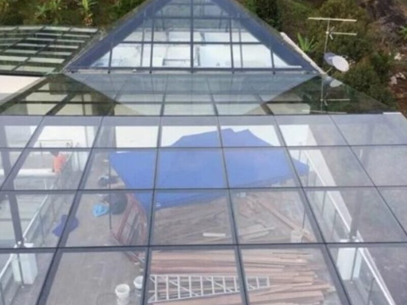 Techado de vidrio templado Xalapa 