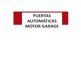 PUERTAS AUTOMÁTICAS MOTOR GARAGE