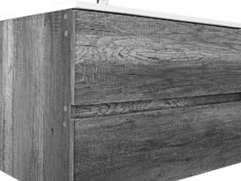 Mueble para baño color roble