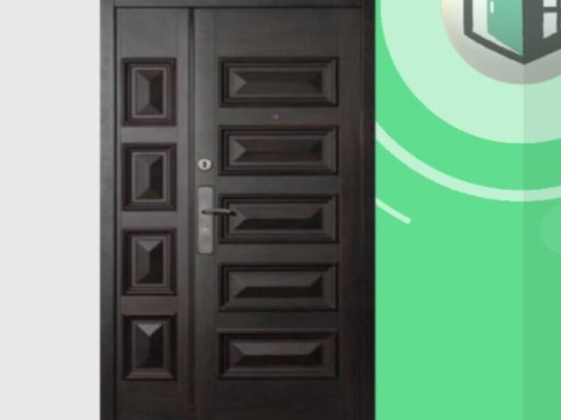 Puerta en Aluminio negro en DELICIAS 