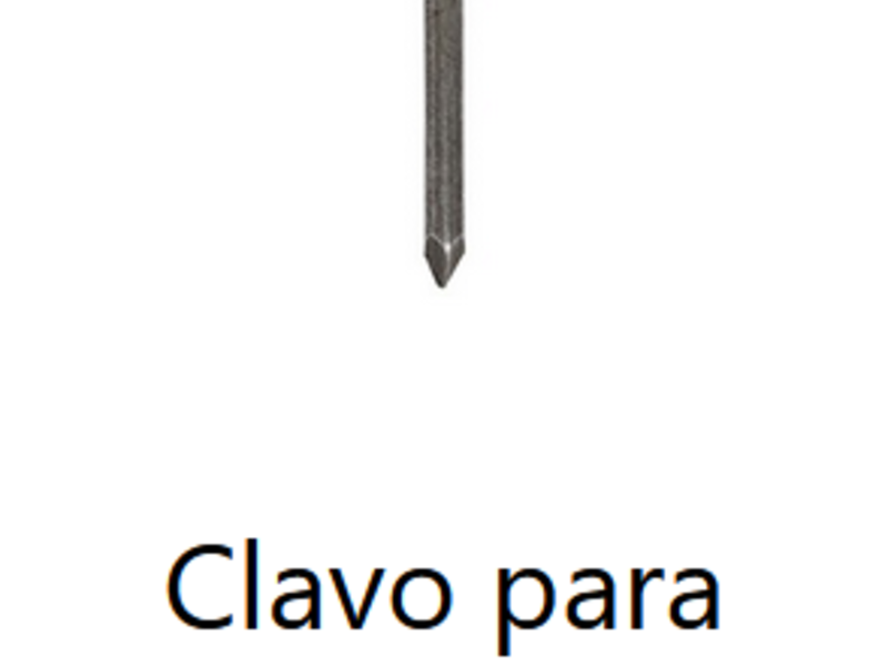 Clavos concreto