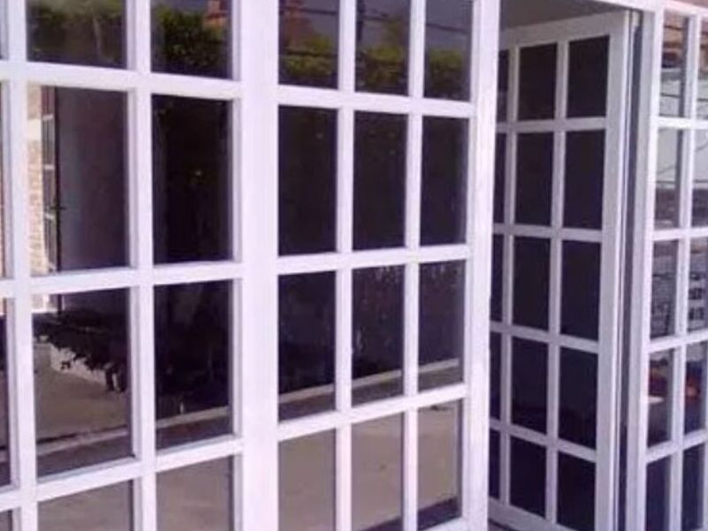 Puerta de madera cuadriculada L  en Puebla