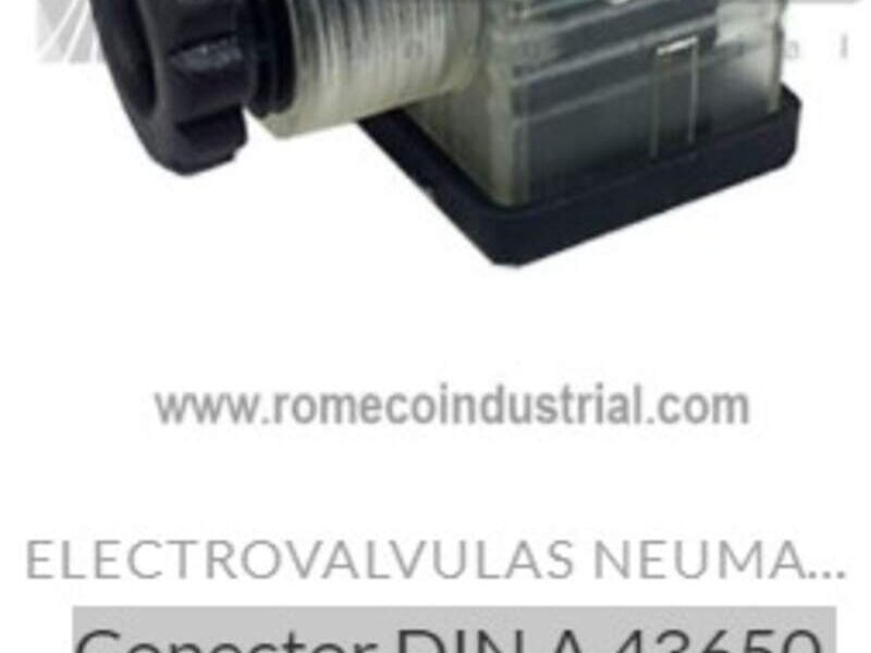 Conector DIN para bobinas de valvulas