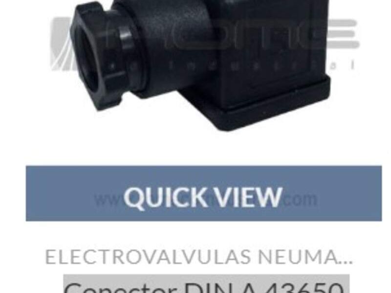 Conector DIN para bobinas  solenoides