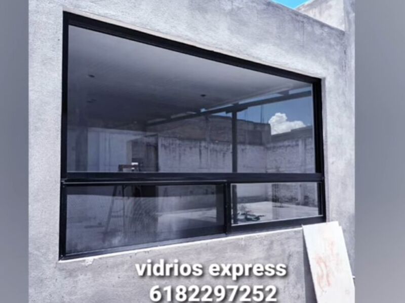 Ventanal de aluminio en Durango