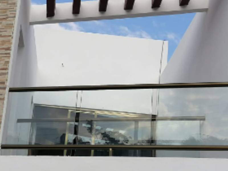 Barandal de vidrio templado Chiapas 